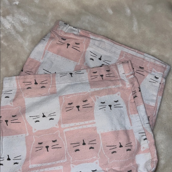 JOE BOXER 🐈  PINK/WHITE/BLACK COTTON FLANNEL PAJAMA LOUNGE PANTS Women’s 1X - Picture 3 of 5
